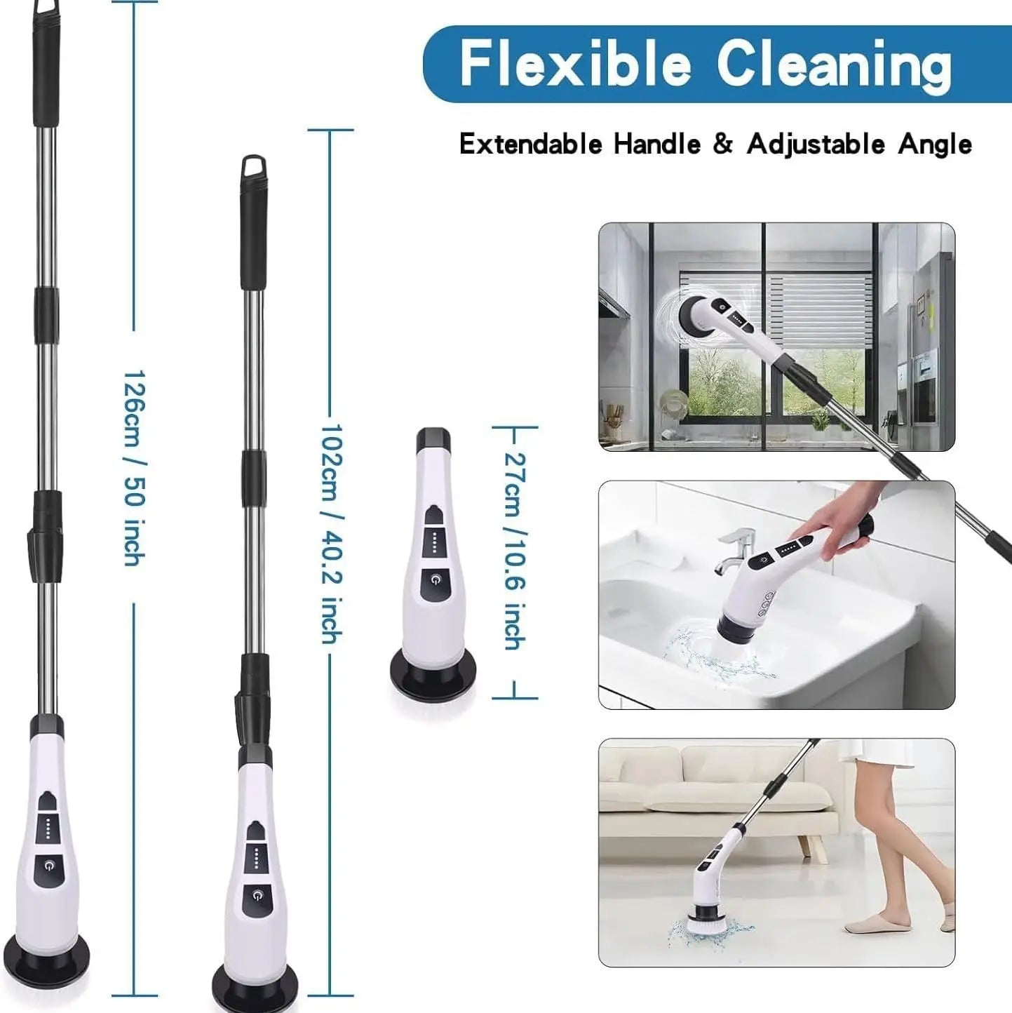 SpinScrub [deep clean bathroom ] Easily.